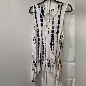 B.L.E.U. Women's Medium Designer Sleeveless Long Knit Tank Top BLEU Ret $85